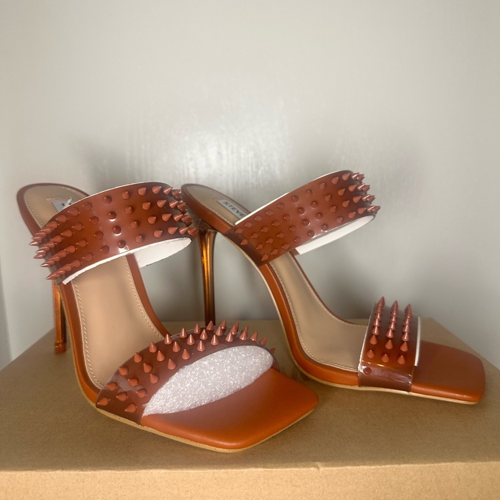 Steve Madden Red Studded Heels